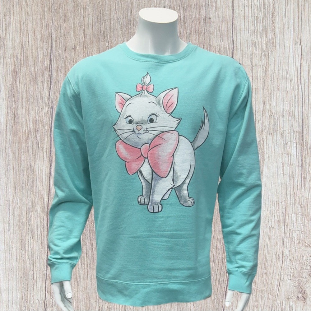 Disney Exclusive Aristocats Marie Portrait Pullover Crewneck Spirit Shirt XL EUC - Picture 2 of 10